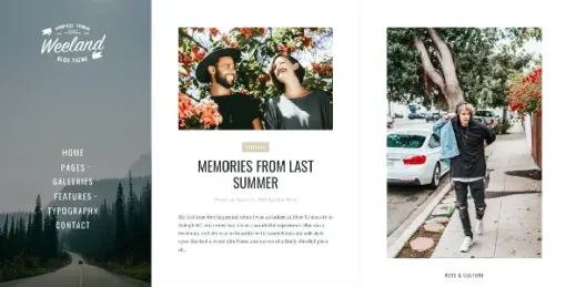 Weeland - Masonry Lifestyle WordPress Blog Theme