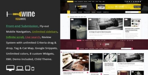 Wine Masonry - Review & Front-end Submission WordPress Theme v2.9