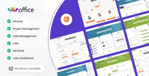 Woffice Theme GPL v5.4.7 - Intranet/Extranet WordPress Theme