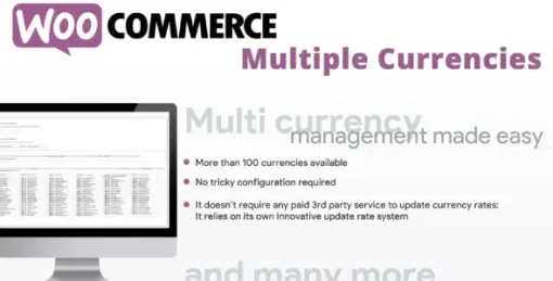 WooCommerce Multiple Currencies Plugin