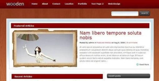 Elegant Themes - Wooden Premium WordPress Theme 5.2.12