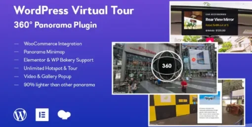 WordPress Virtual Tour 360 Panorama Plugin v1.0.8
