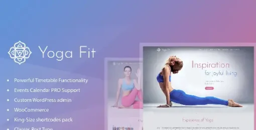 Yoga Fit v1.3.9 - Sports, Fitness & Gym WordPress Theme