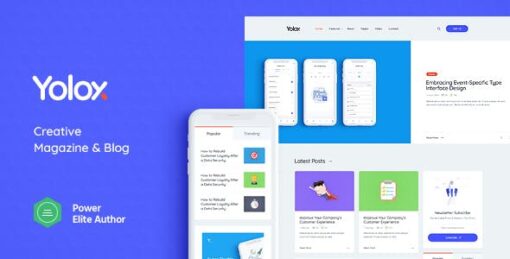Yolox – Modern WordPress Blog Theme for Business & Startup v1.0.6