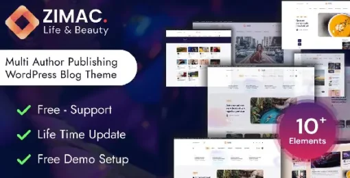 Zimac - Multi Author Publishing WordPress Theme