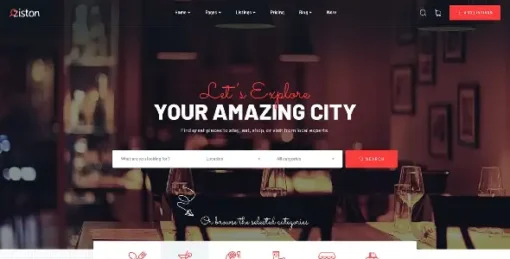 Ziston - Directory Listing WordPress Theme
