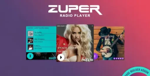 Zuper - Shoutcast Icecast Radio Player - Elementor