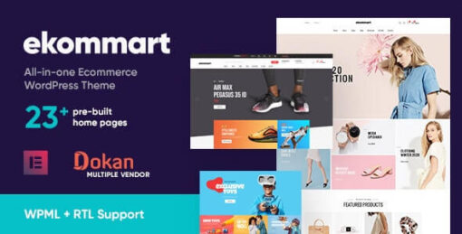 Ekommart Theme GPL v3.8.7 - All-in-one eCommerce WordPress Theme