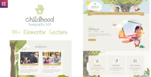 Childhood Kids - Child Care Center Elementor Template Kit