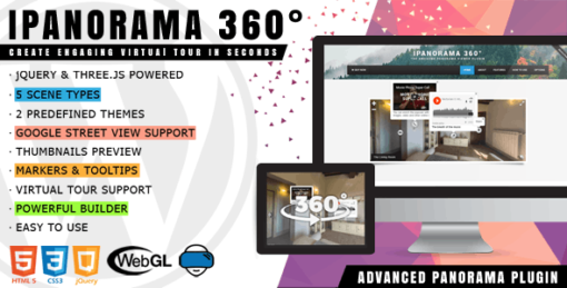 iPanorama 360° - Virtual Tour Builder for WordPress 1.6.24