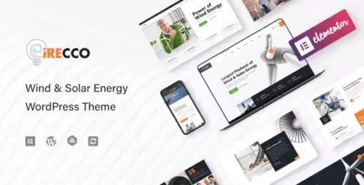 iRecco Theme GPL v1.2.0 - Wind & Solar Energy WordPress Theme