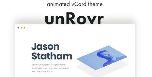 unRovr - Animated vCard & Resume WordPress Theme